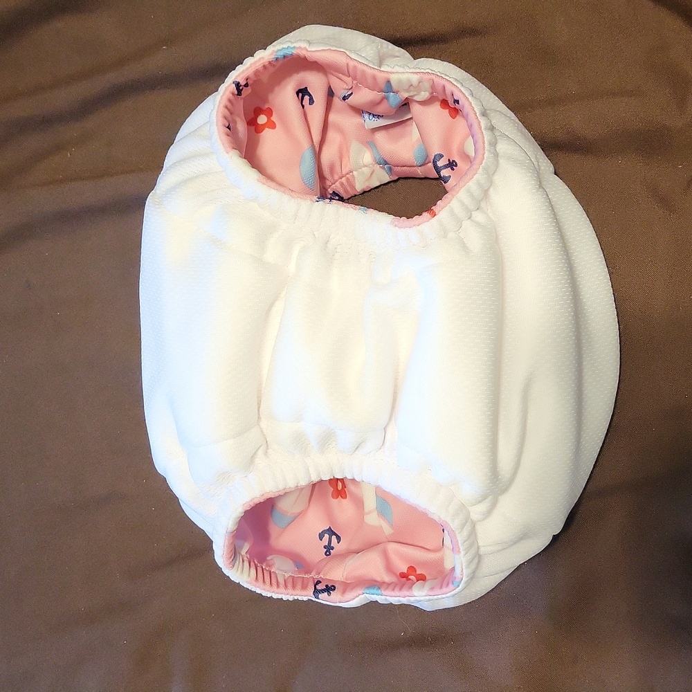 Swim diaper, 12 months, pink with sailboats - Picture 4 of 4